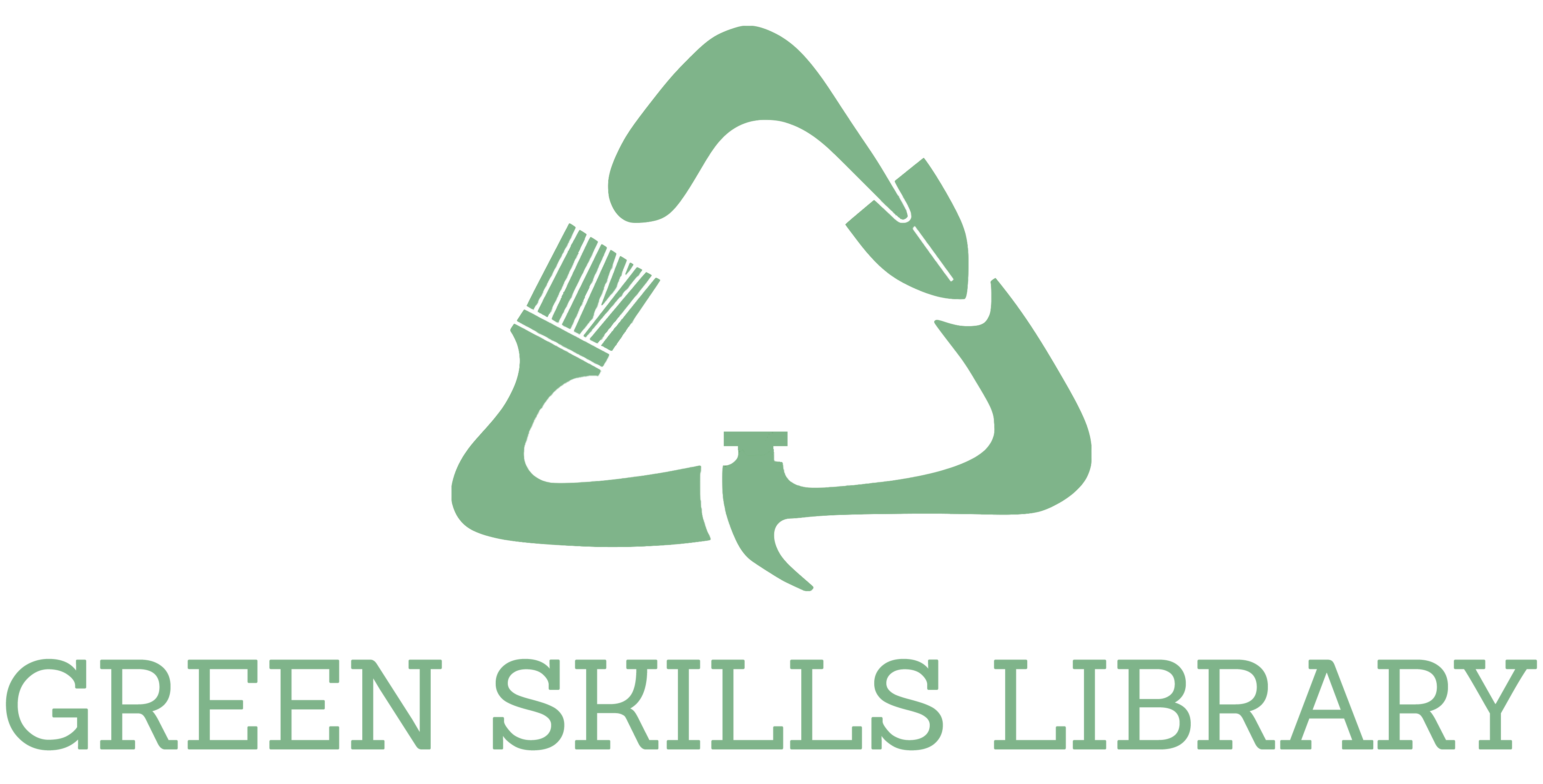 green skills library main logo words peace green png