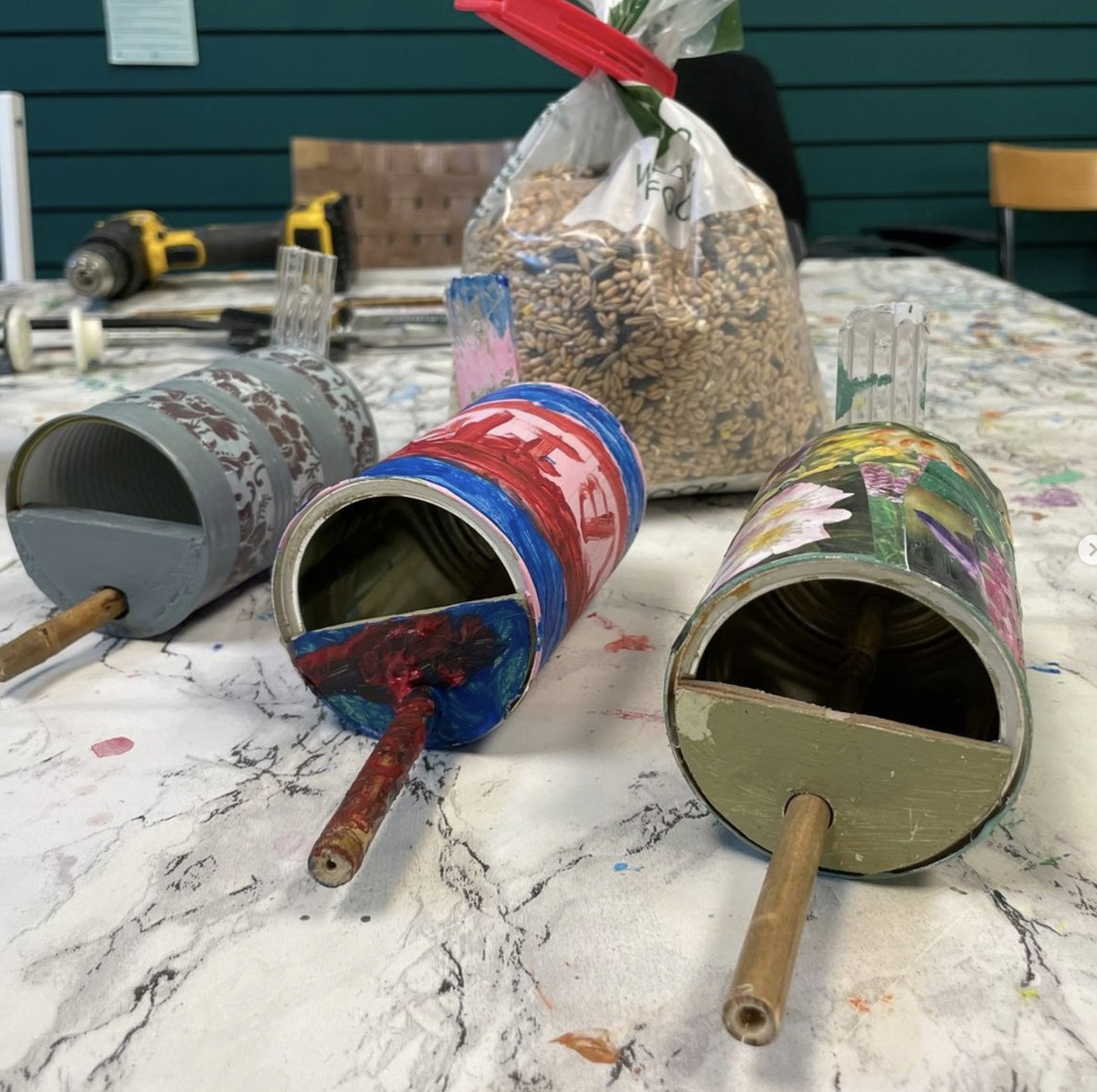 bird feeder workshop